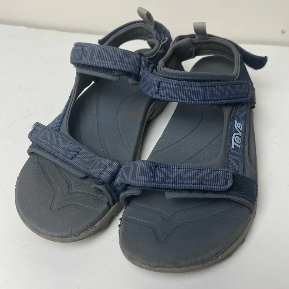 Teva Kids Tanza Sport Sandals Hiking Water Shoes Size 2 Blue